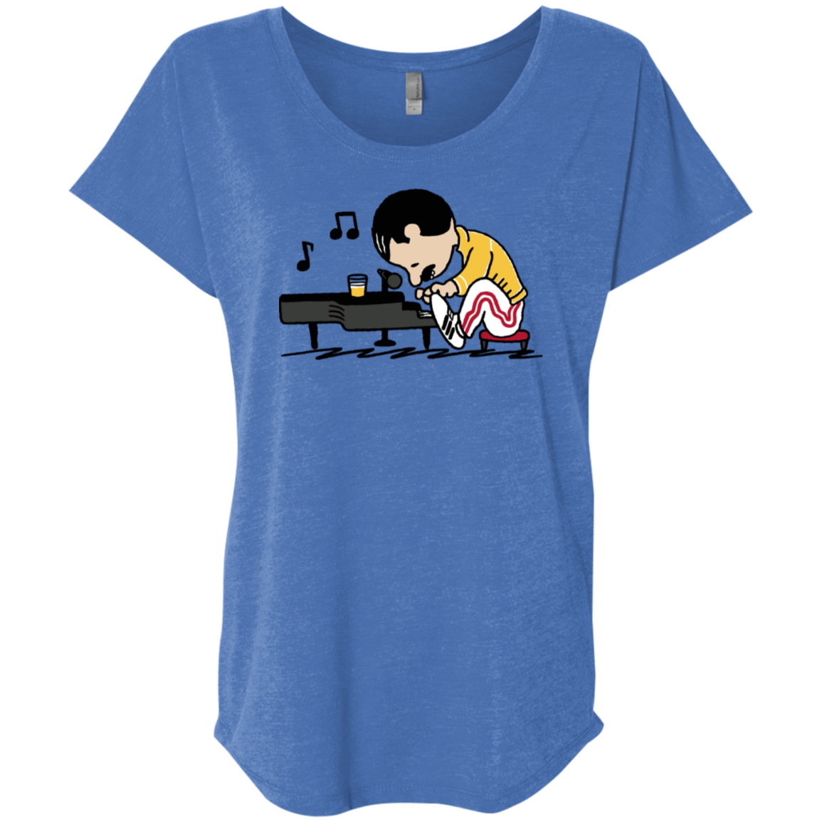 T-Shirts Vintage Royal / X-Small Queenuts Triblend Dolman Sleeve