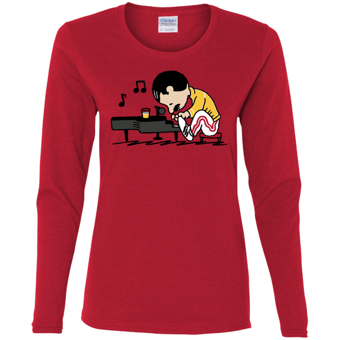 T-Shirts Red / S Queenuts Women's Long Sleeve T-Shirt