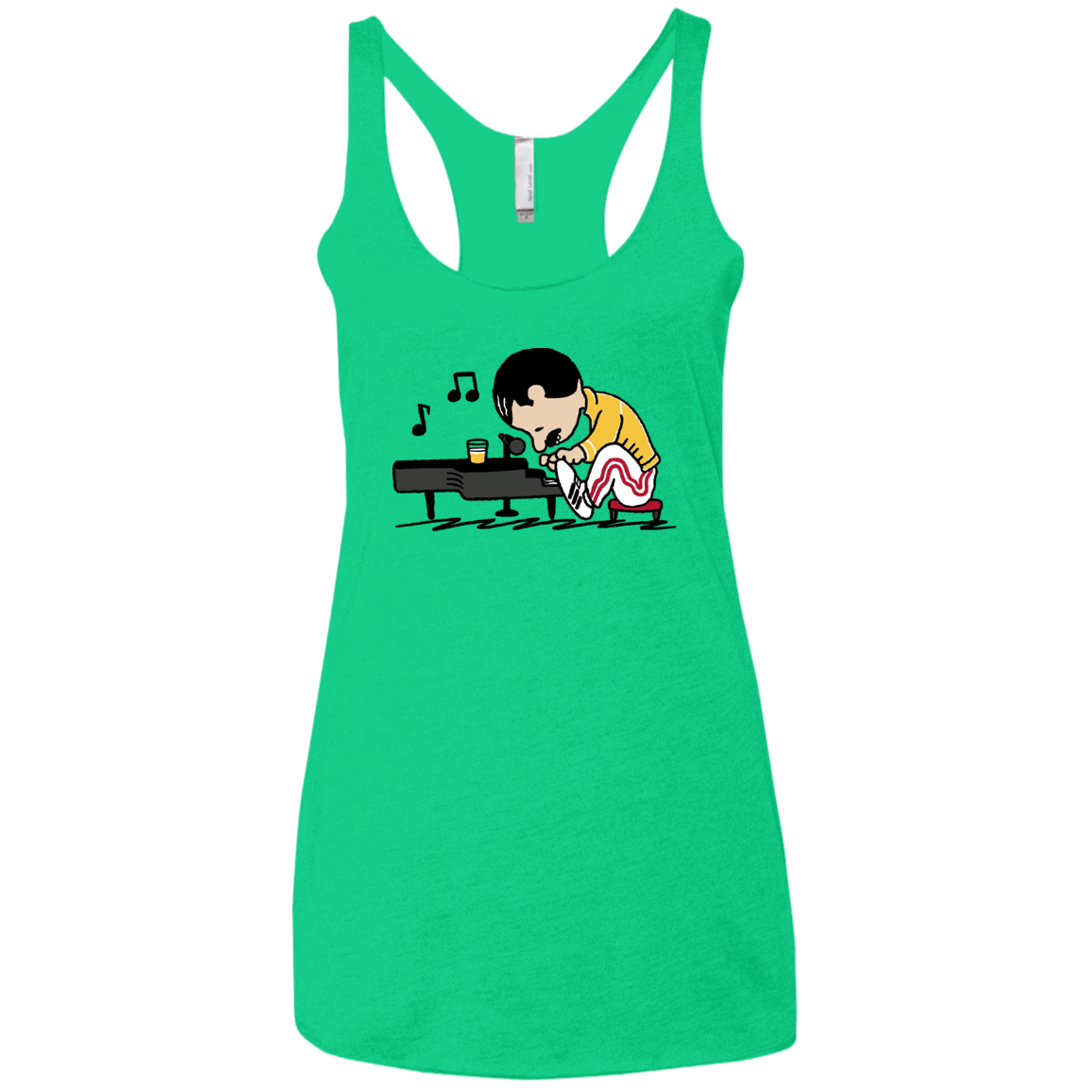 T-Shirts Envy / X-Small Queenuts Women's Triblend Racerback Tank