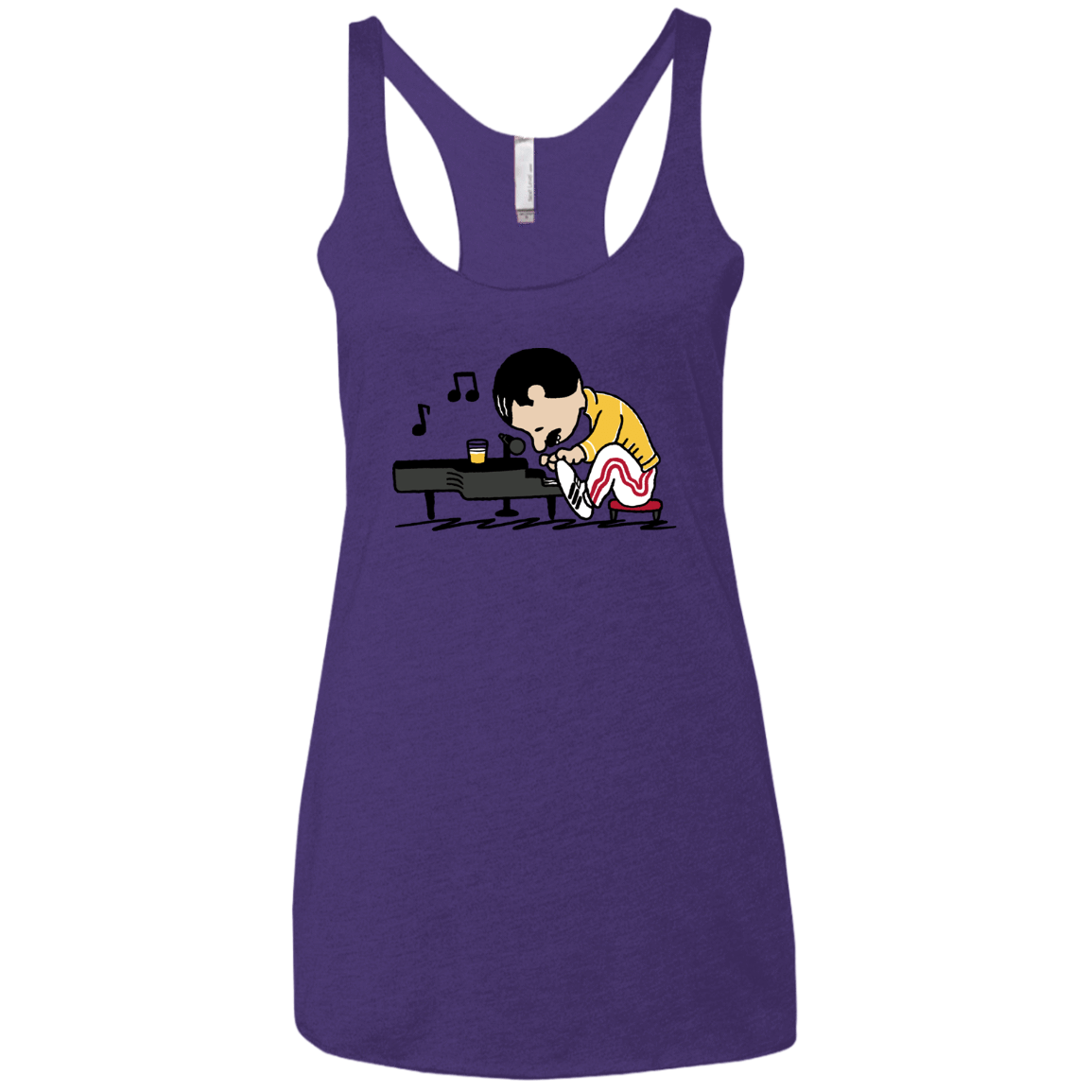T-Shirts Purple Rush / X-Small Queenuts Women's Triblend Racerback Tank
