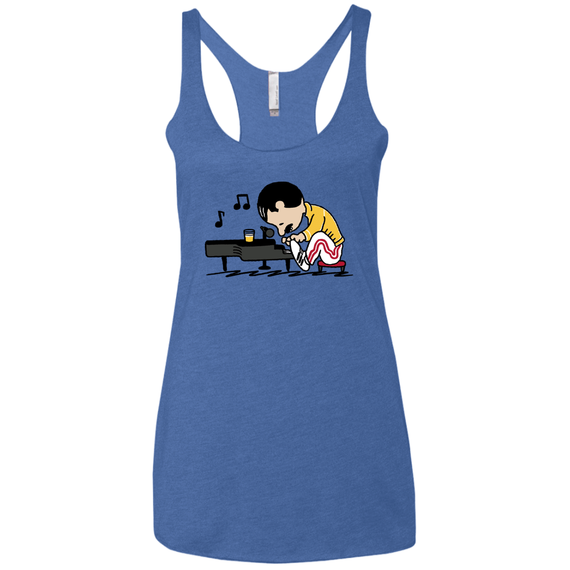 T-Shirts Vintage Royal / X-Small Queenuts Women's Triblend Racerback Tank