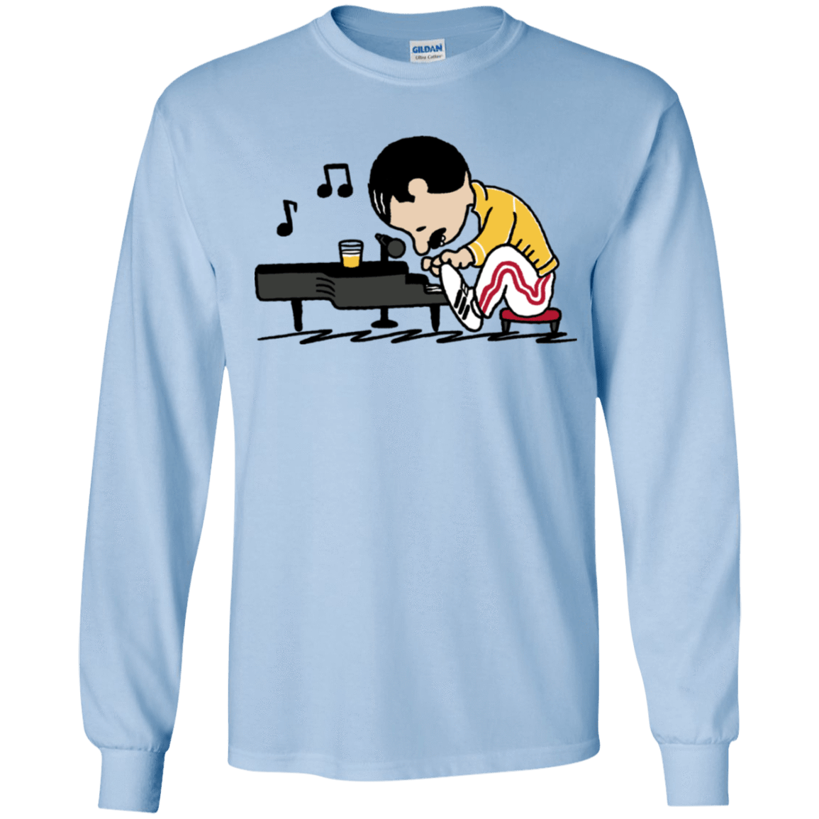 T-Shirts Light Blue / YS Queenuts Youth Long Sleeve T-Shirt