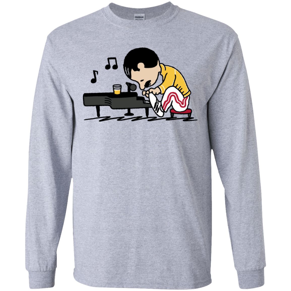 T-Shirts Sport Grey / YS Queenuts Youth Long Sleeve T-Shirt