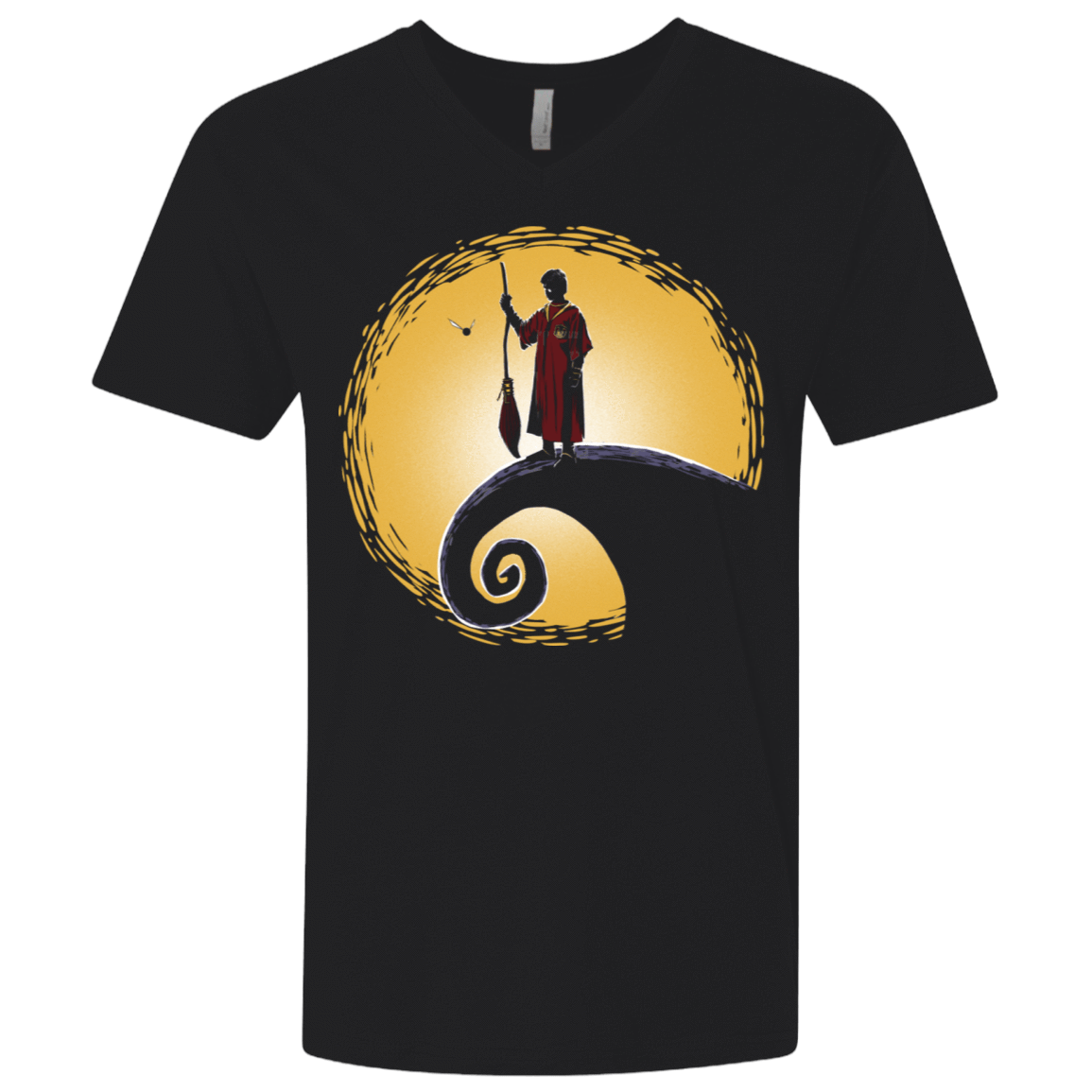 T-Shirts Black / X-Small Quidditch before Christmas Men's Premium V-Neck
