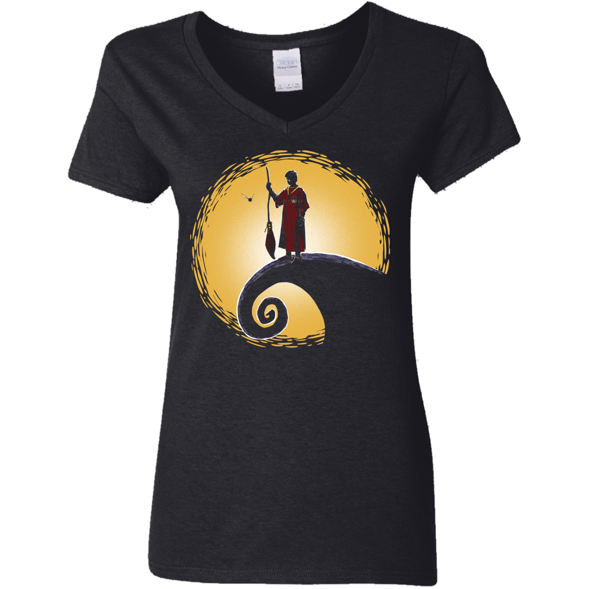 T-Shirts Black / S Quidditch before Christmas Women's V-Neck T-Shirt