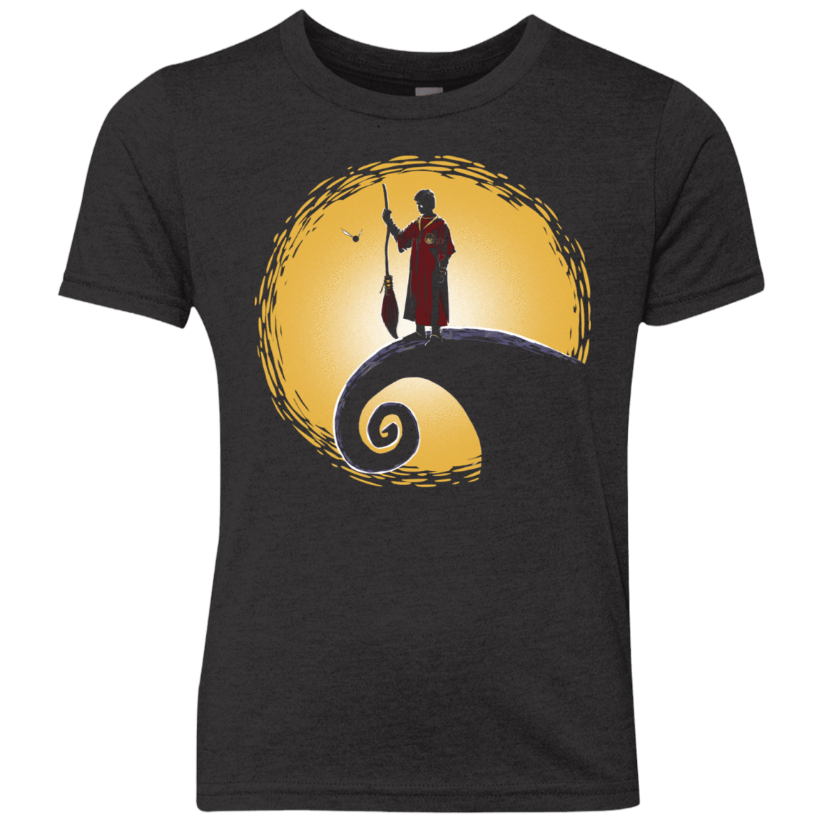 T-Shirts Vintage Black / YXS Quidditch before Christmas Youth Triblend T-Shirt