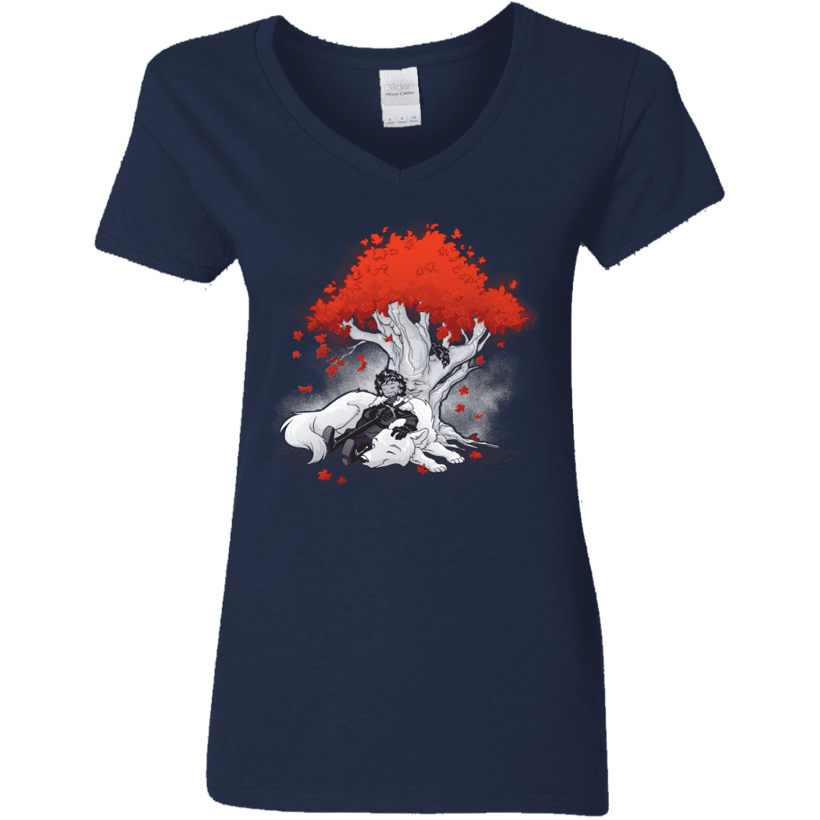 T-Shirts Navy / S Quiet Winter Women's V-Neck T-Shirt