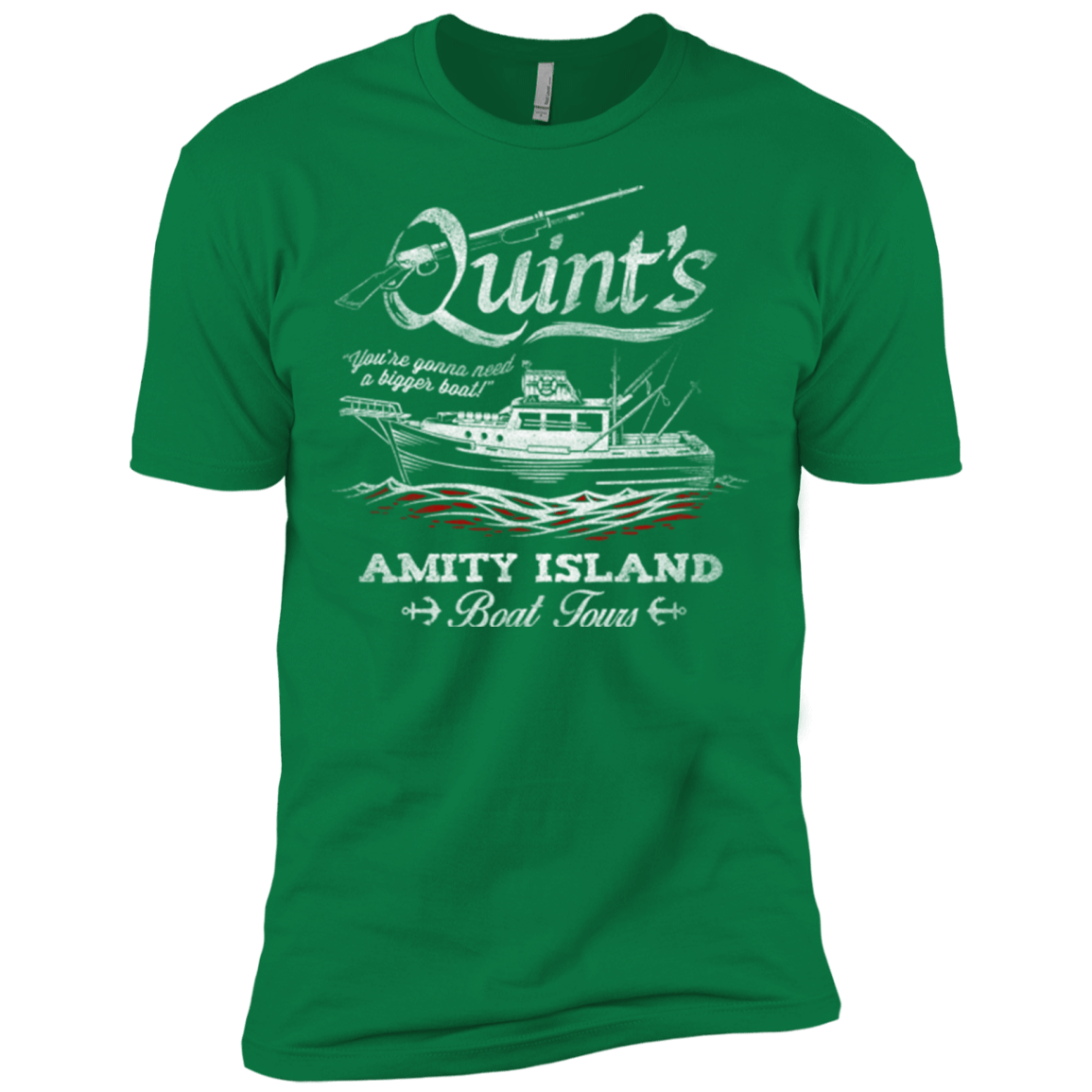 T-Shirts Kelly Green / X-Small Quints Boat Tours Men's Premium T-Shirt
