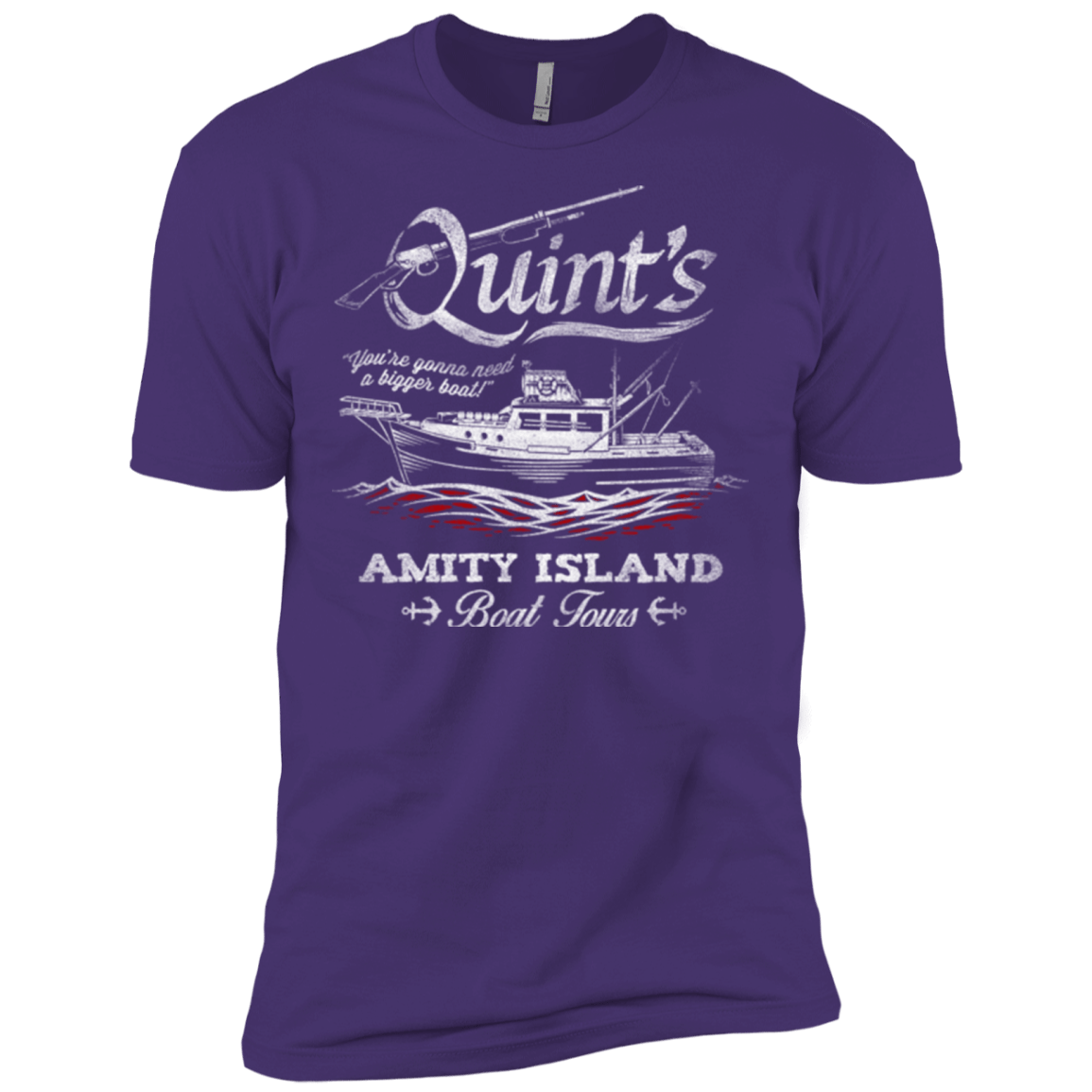 T-Shirts Purple / X-Small Quints Boat Tours Men's Premium T-Shirt