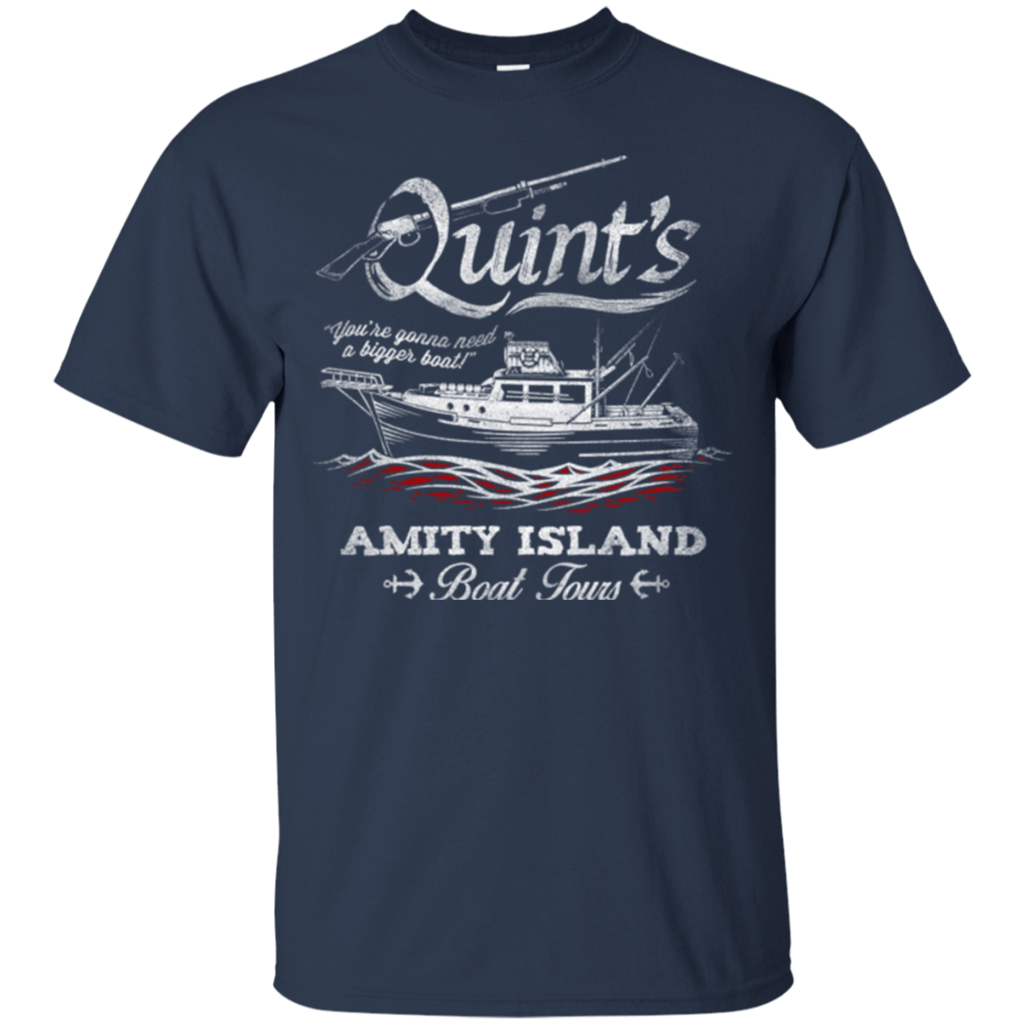 T-Shirts Navy / Small Quints Boat Tours T-Shirt