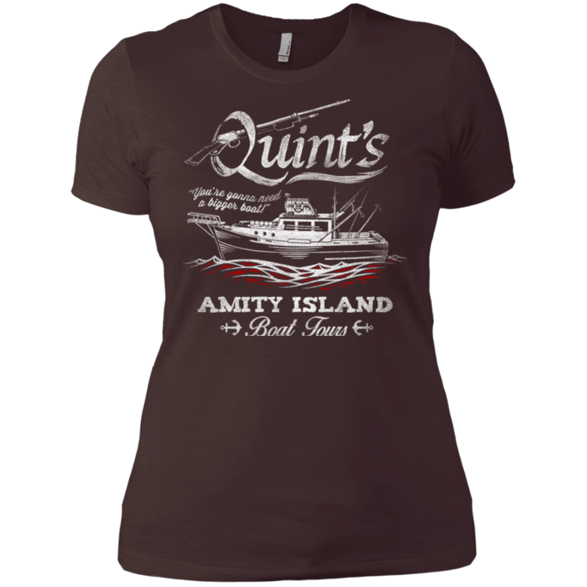 T-Shirts Dark Chocolate / X-Small Quints Boat Tours Women's Premium T-Shirt