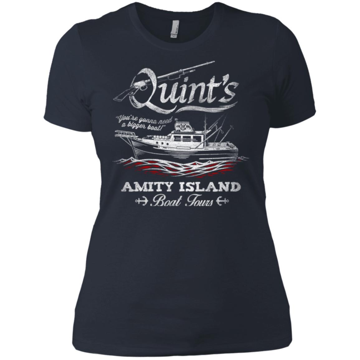 T-Shirts Indigo / X-Small Quints Boat Tours Women's Premium T-Shirt