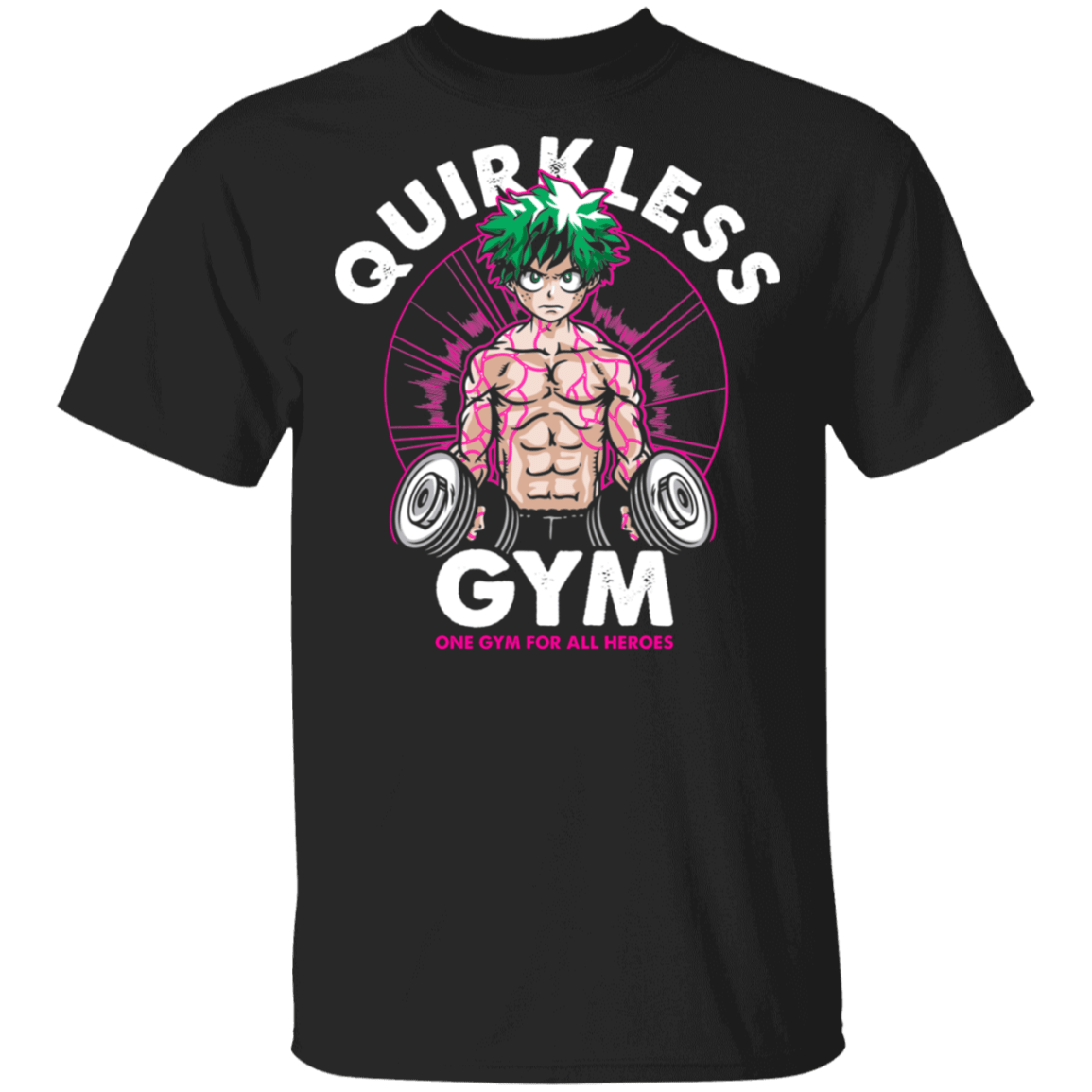 T-Shirts Black / S Quirkless Gym T-Shirt
