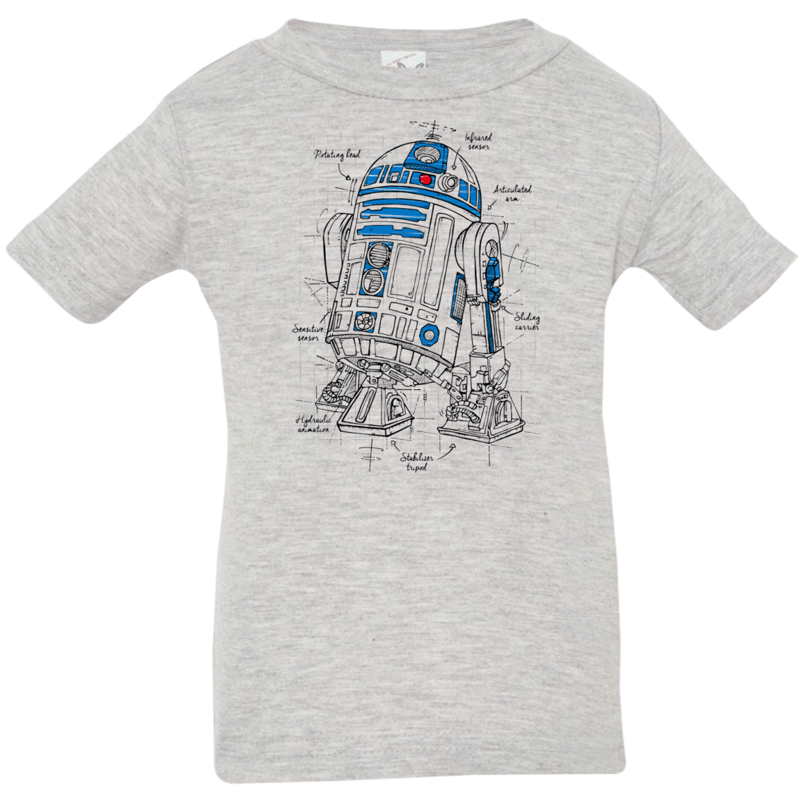 T-Shirts Heather Grey / 6 Months R2D2 Plan Infant Premium T-Shirt
