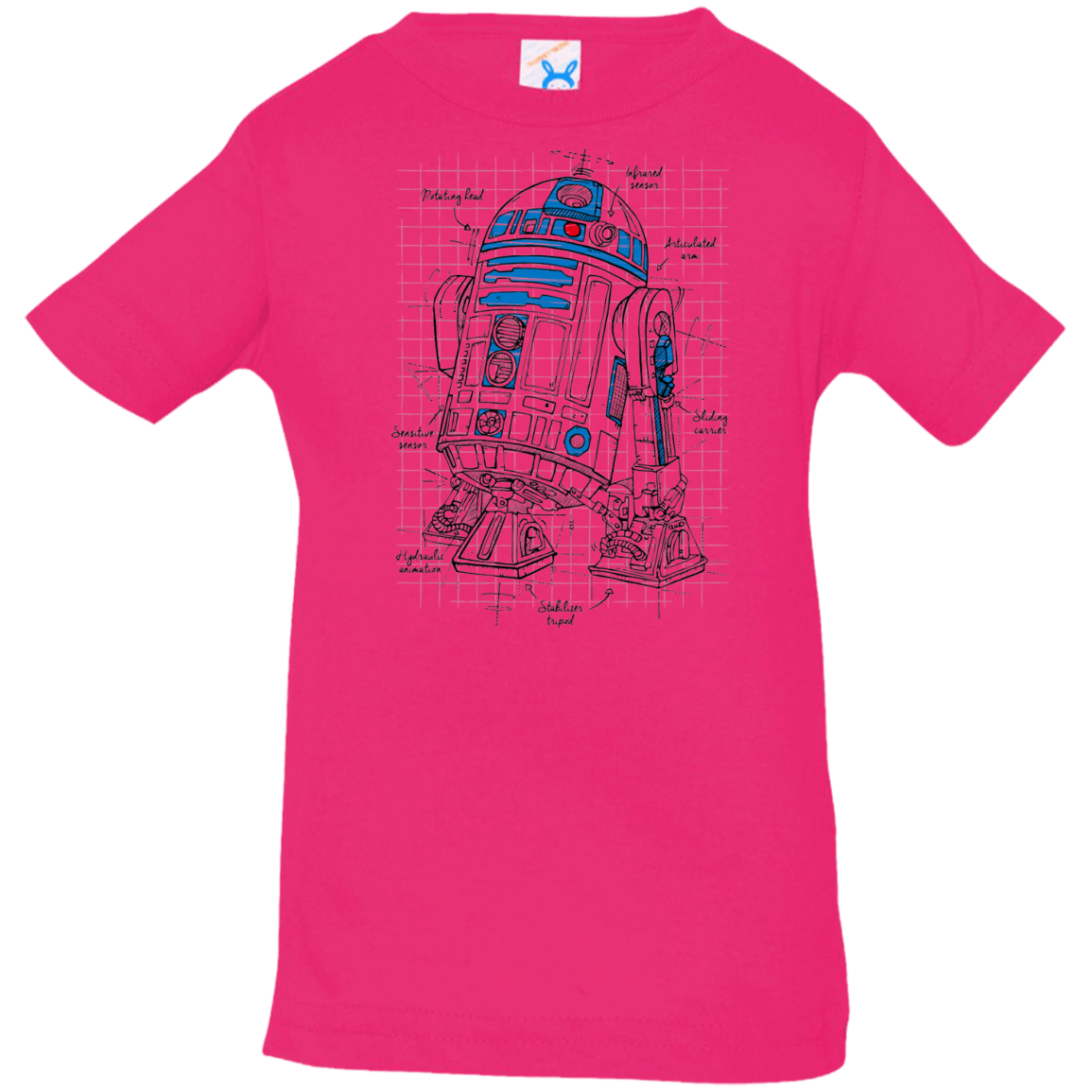 T-Shirts Hot Pink / 6 Months R2D2 Plan Infant Premium T-Shirt