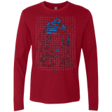 T-Shirts Cardinal / S R2D2 Plan Men's Premium Long Sleeve