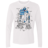 T-Shirts White / S R2D2 Plan Men's Premium Long Sleeve