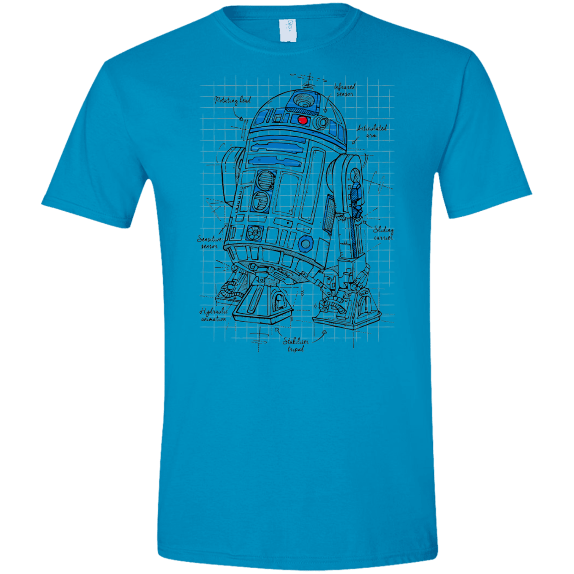 R2D2 Plan Men's Semi-Fitted Softstyle