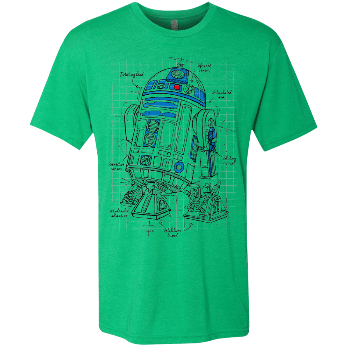 T-Shirts Envy / S R2D2 Plan Men's Triblend T-Shirt