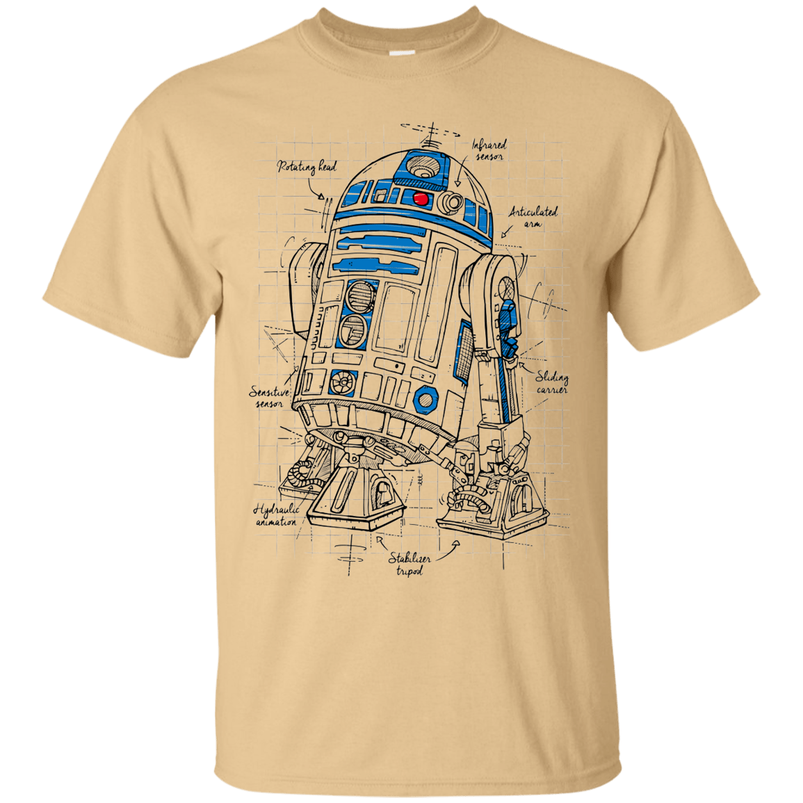 T-Shirts Vegas Gold / S R2D2 Plan T-Shirt