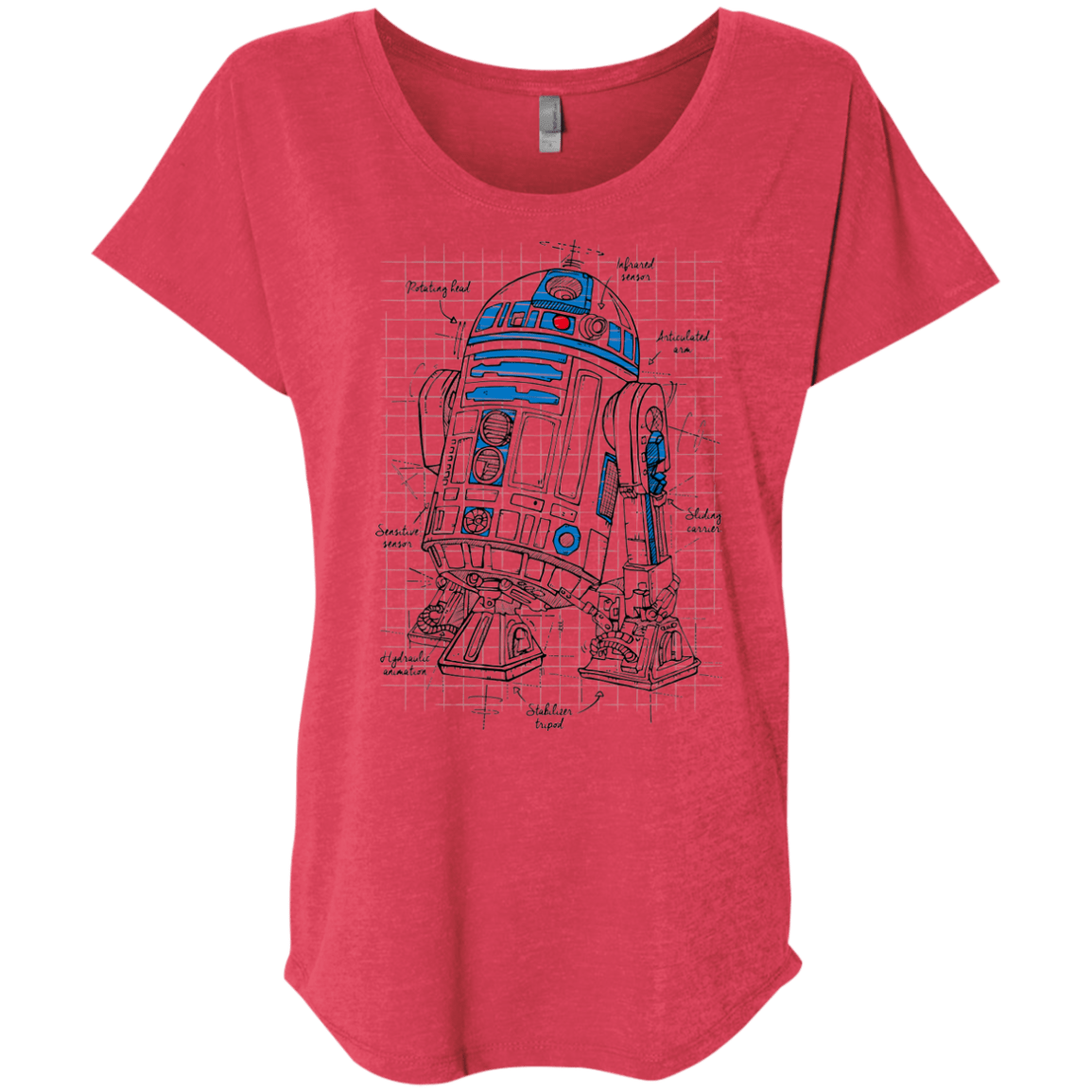 R2D2 Plan Triblend Dolman Sleeve