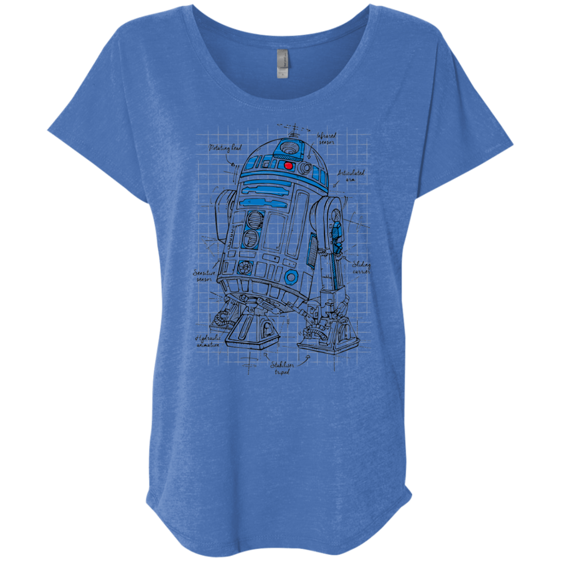 R2D2 Plan Triblend Dolman Sleeve