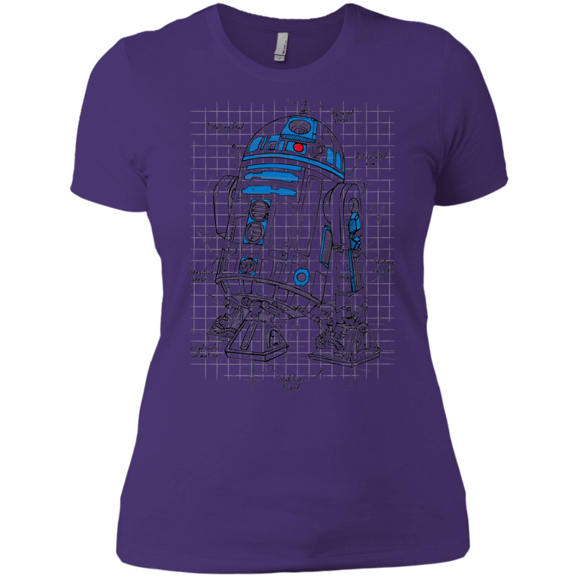 T-Shirts Purple Rush/ / X-Small R2D2 Plan Women's Premium T-Shirt