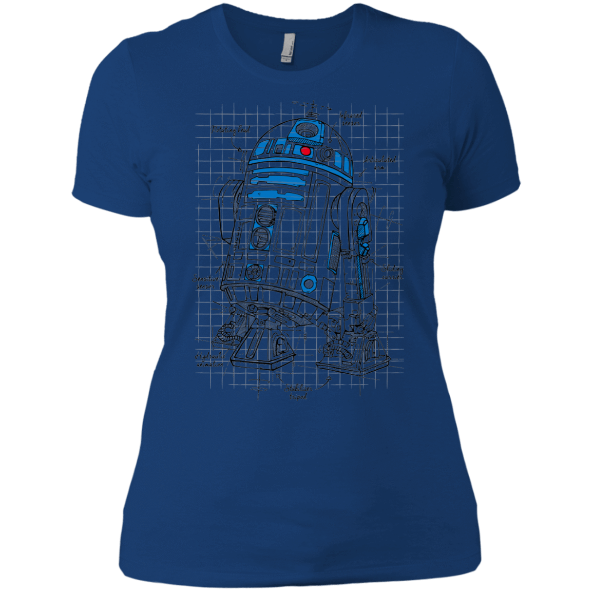 T-Shirts Royal / X-Small R2D2 Plan Women's Premium T-Shirt