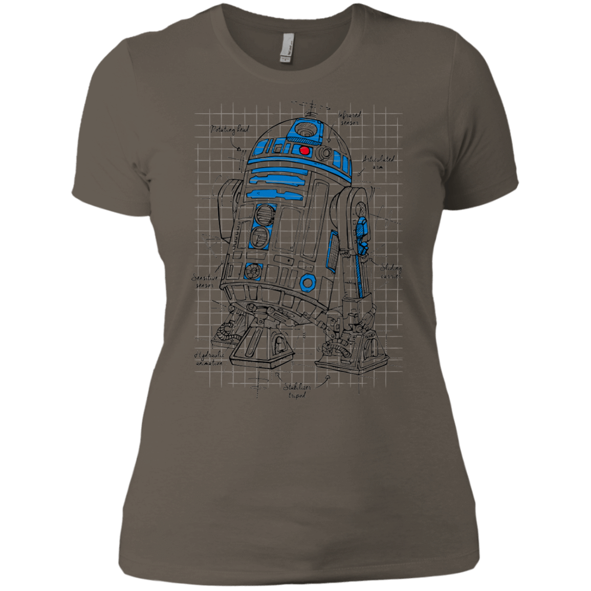 T-Shirts Warm Grey / X-Small R2D2 Plan Women's Premium T-Shirt