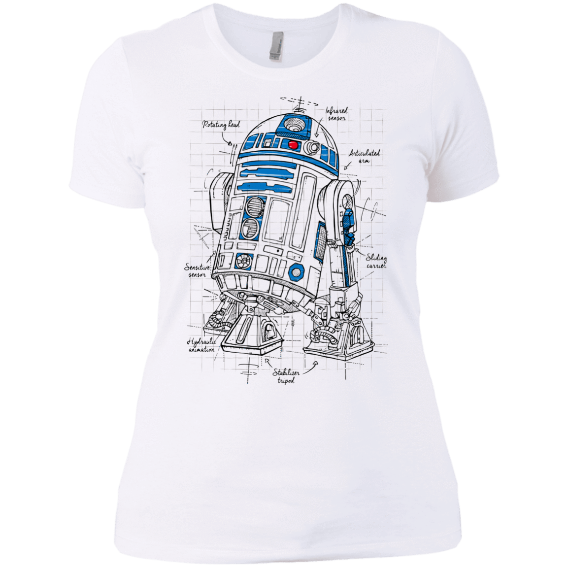 T-Shirts White / X-Small R2D2 Plan Women's Premium T-Shirt