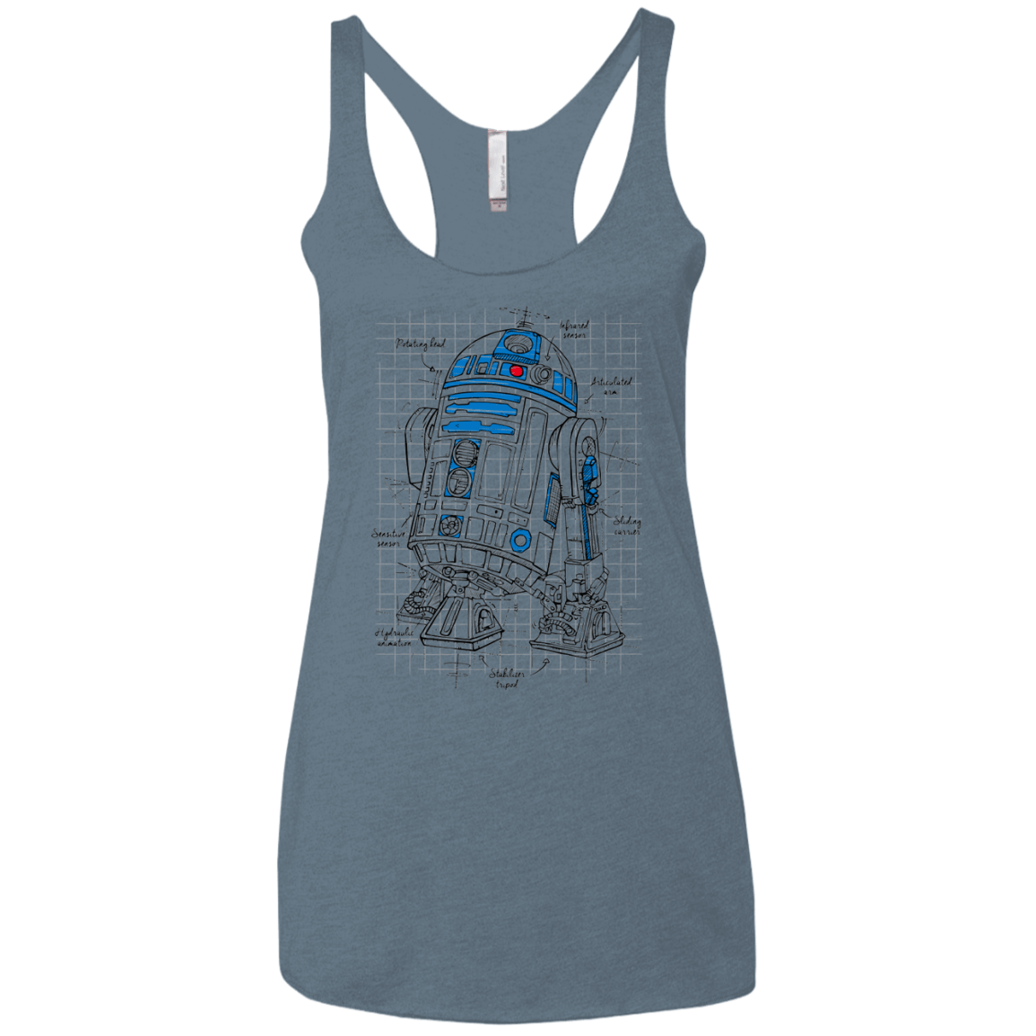 R2D2 Plan Women's Triblend Racerback Tank