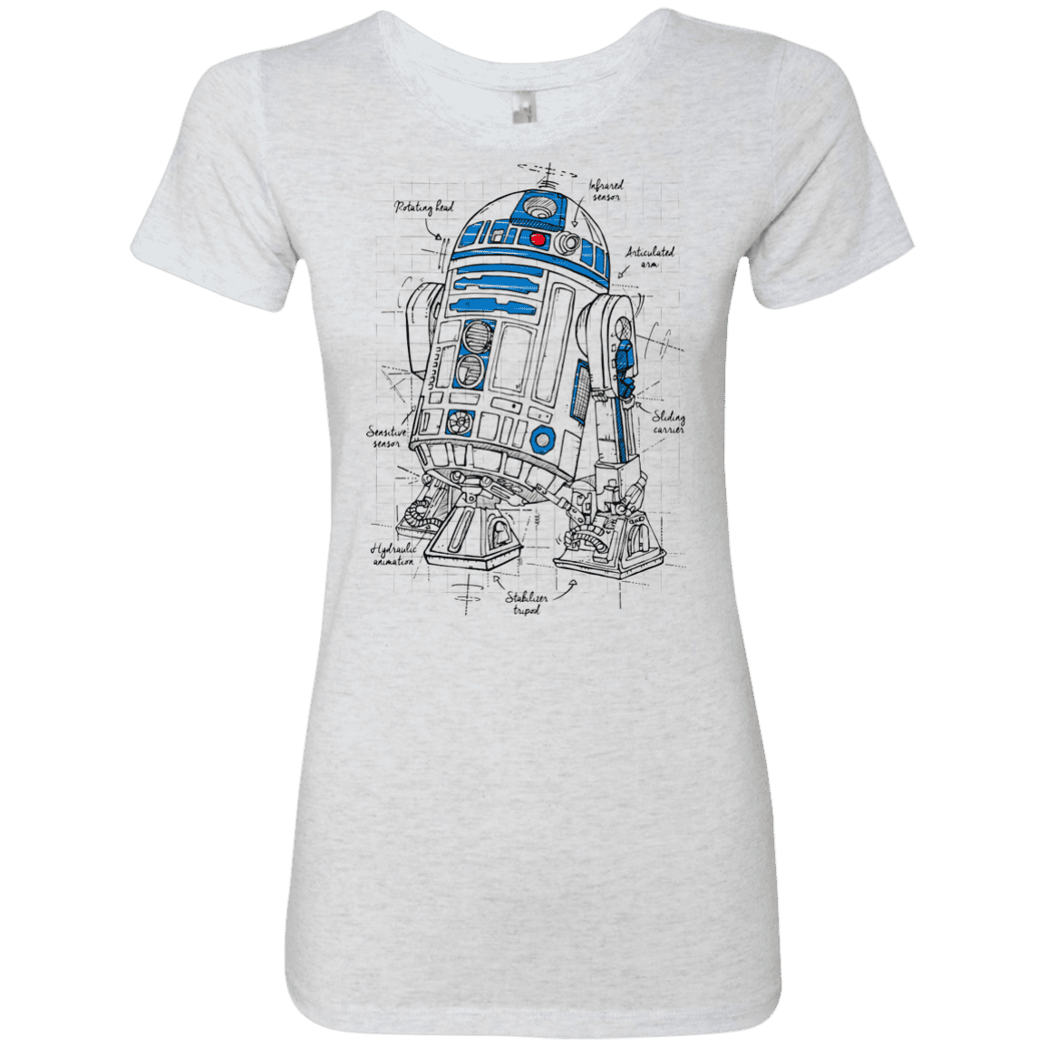 T-Shirts Heather White / S R2D2 Plan Women's Triblend T-Shirt