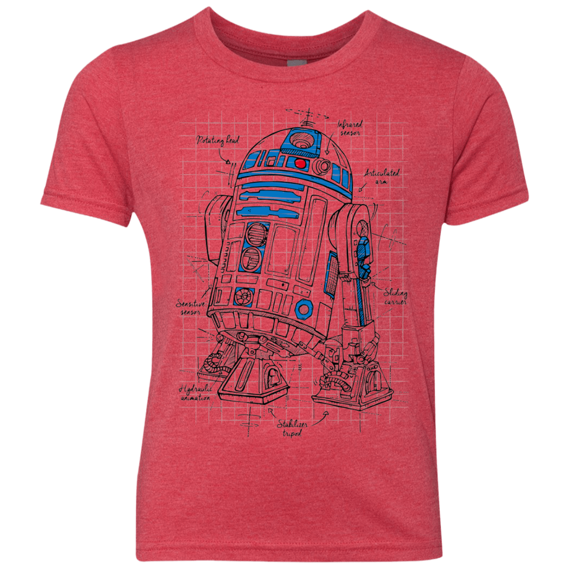 R2D2 Plan Youth Triblend T-Shirt