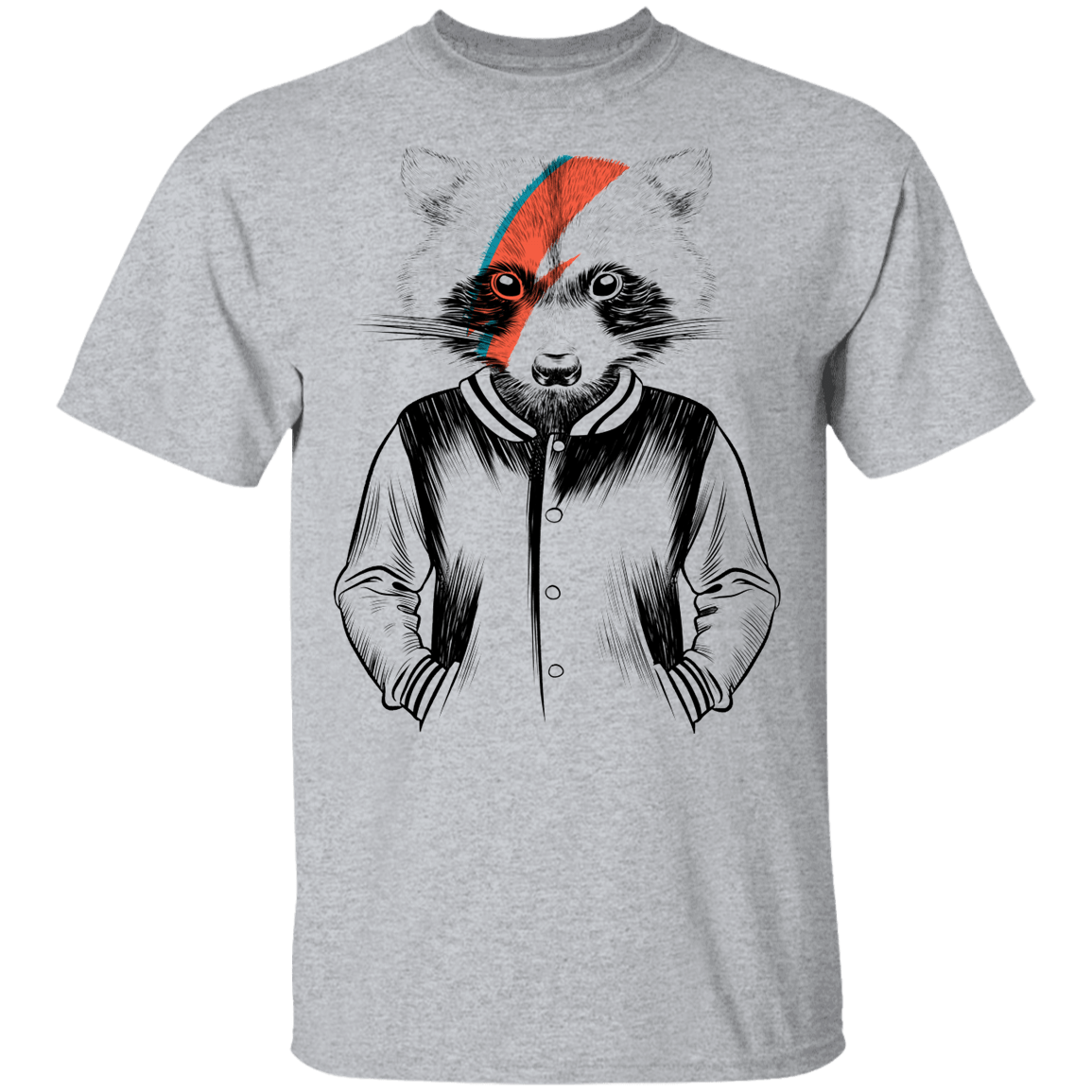 T-Shirts Sport Grey / YXS Raccoon Bowie Youth T-Shirt