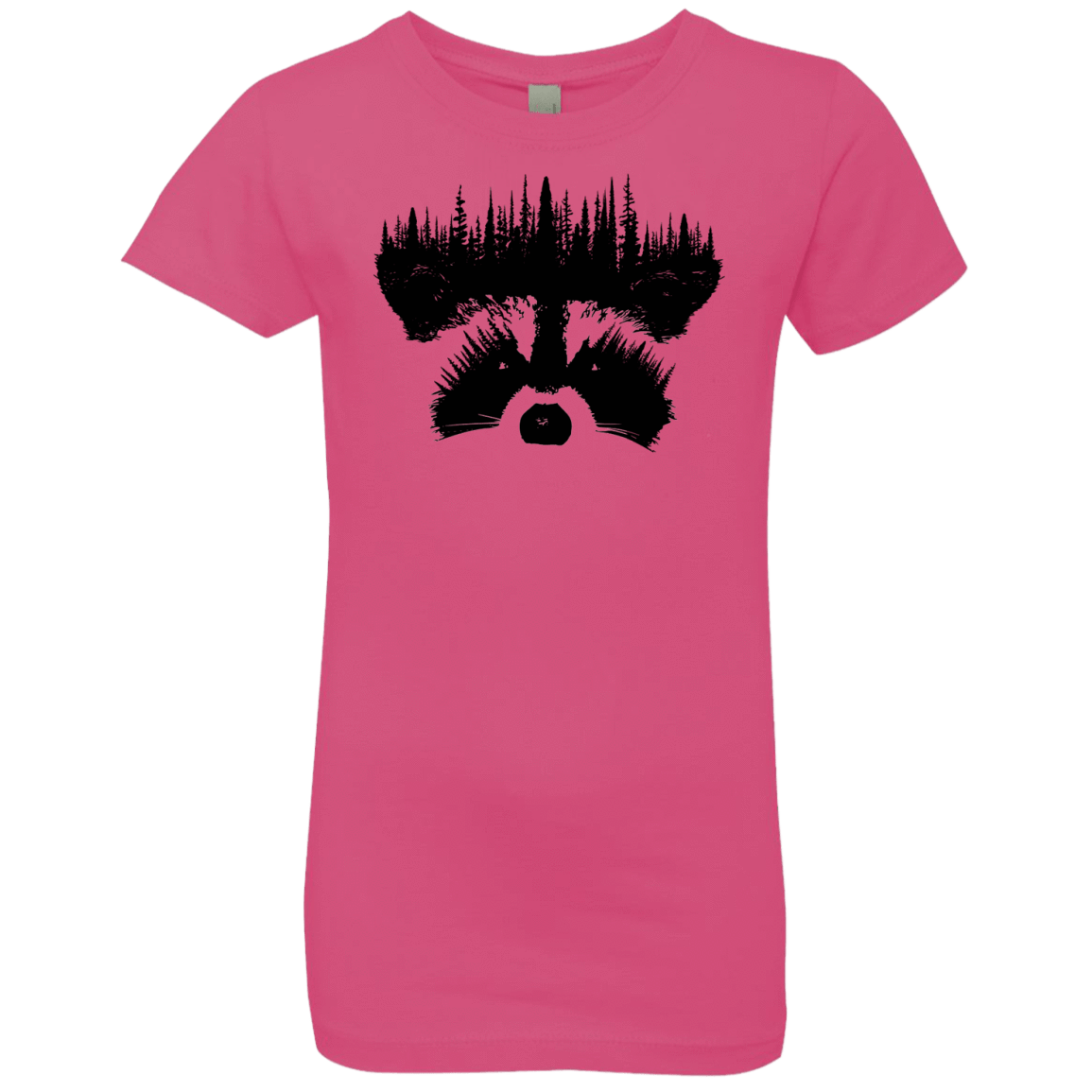 T-Shirts Hot Pink / YXS Raccoon Eyes Girls Premium T-Shirt