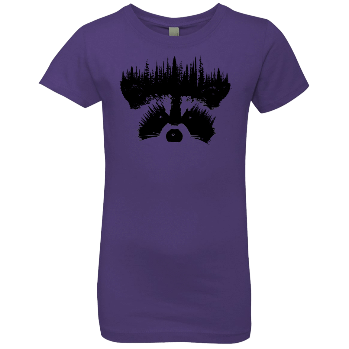T-Shirts Purple Rush / YXS Raccoon Eyes Girls Premium T-Shirt