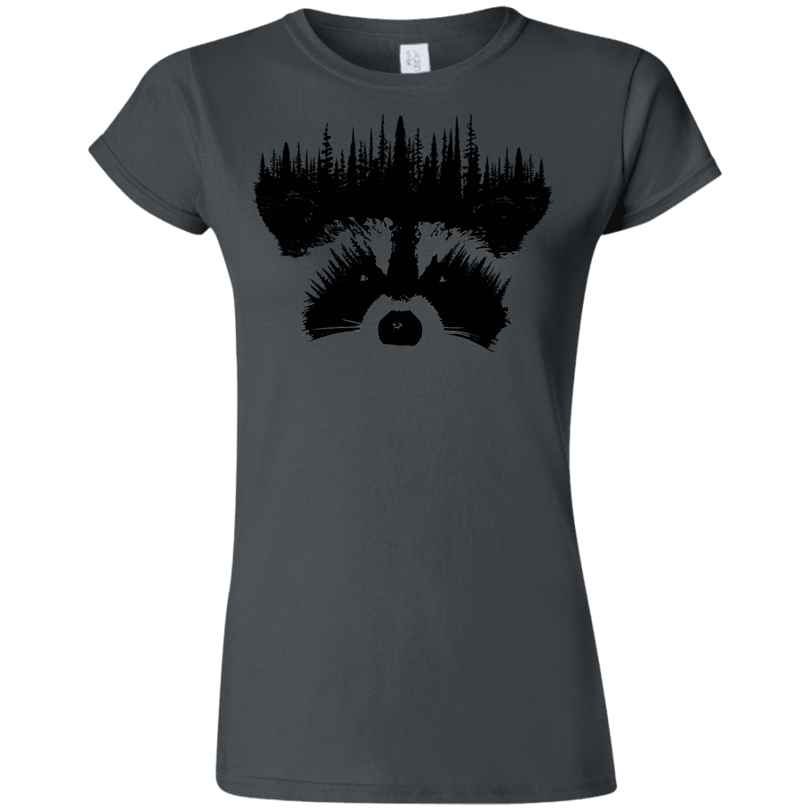 T-Shirts Charcoal / S Raccoon Eyes Junior Slimmer-Fit T-Shirt