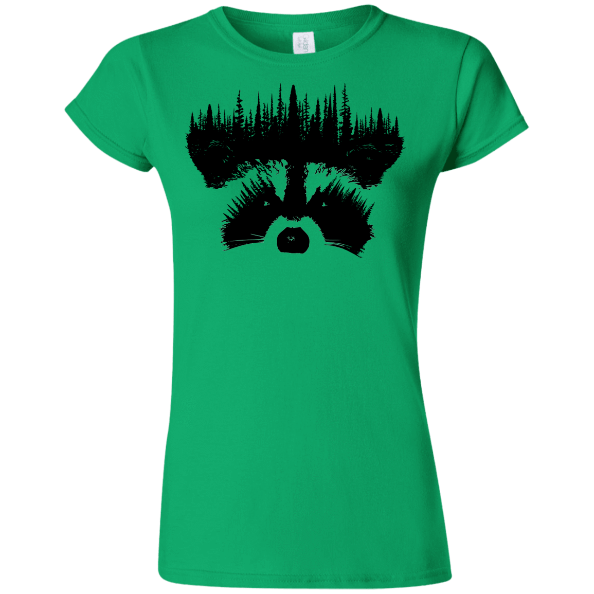 T-Shirts Irish Green / S Raccoon Eyes Junior Slimmer-Fit T-Shirt