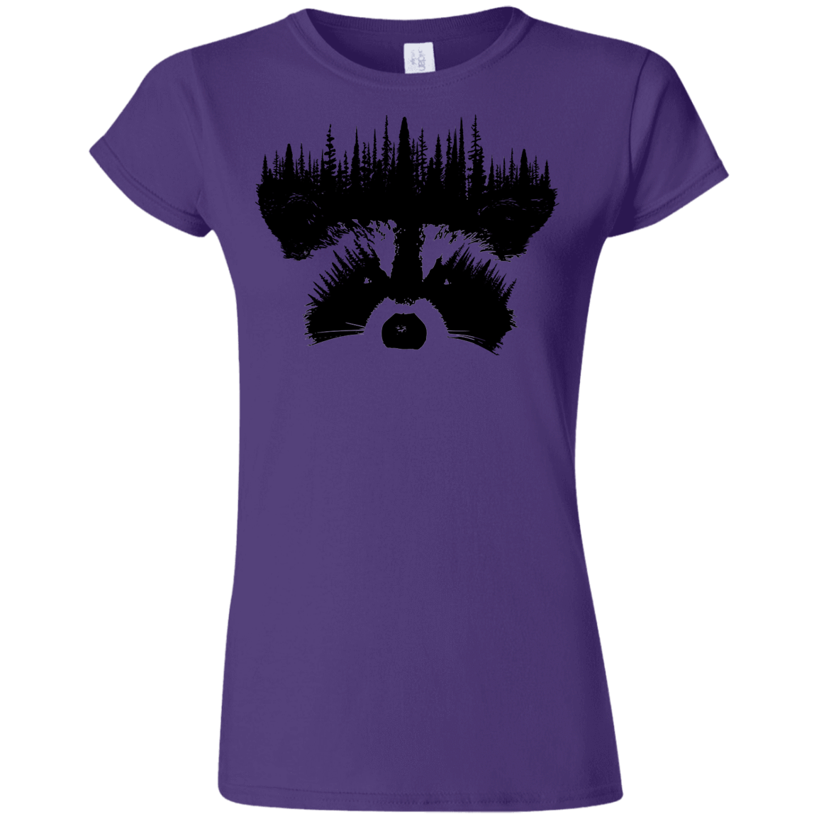T-Shirts Purple / S Raccoon Eyes Junior Slimmer-Fit T-Shirt