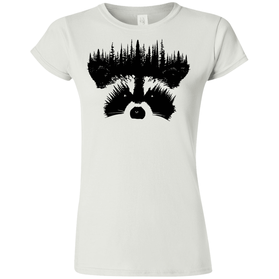 T-Shirts White / S Raccoon Eyes Junior Slimmer-Fit T-Shirt