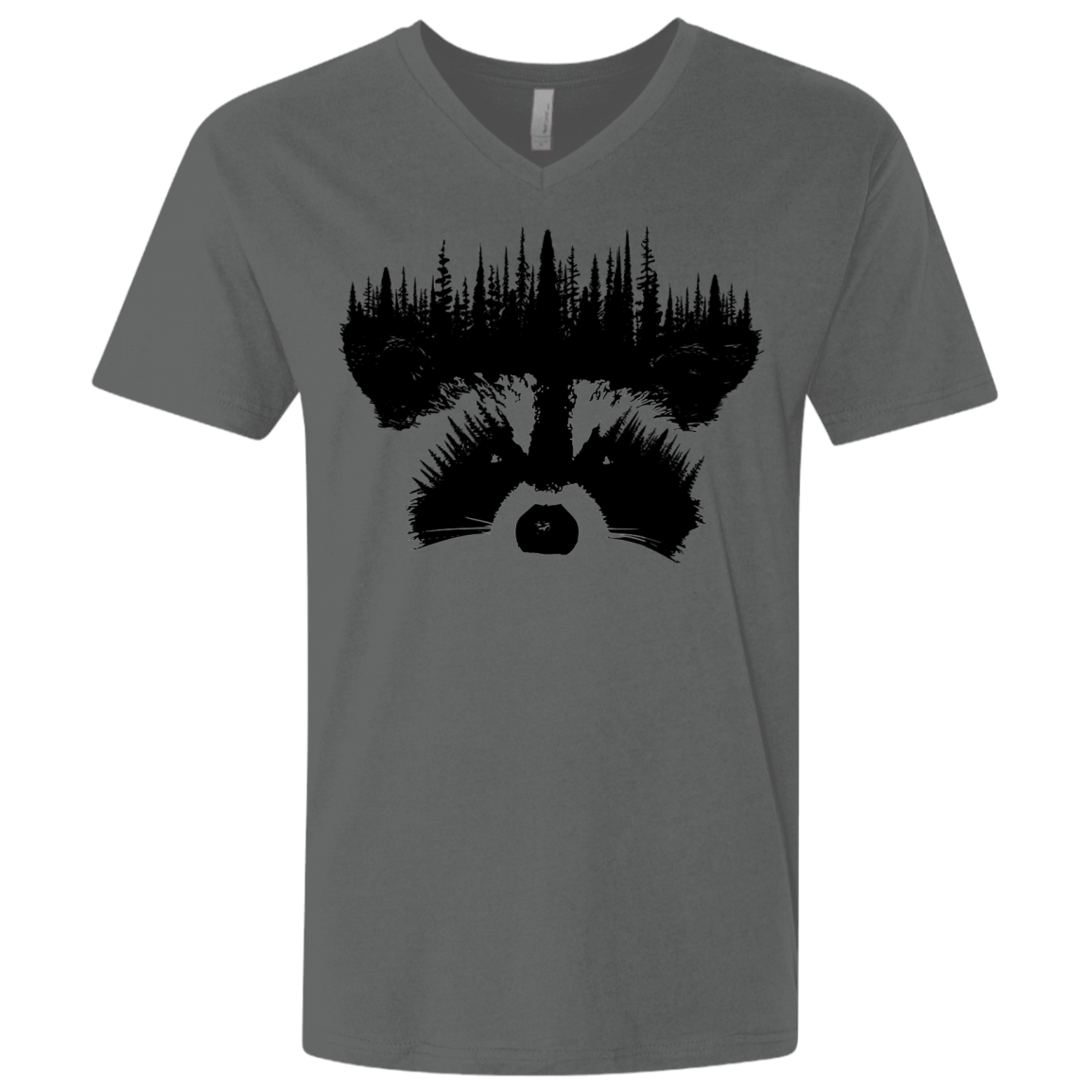 T-Shirts Heavy Metal / X-Small Raccoon Eyes Men's Premium V-Neck