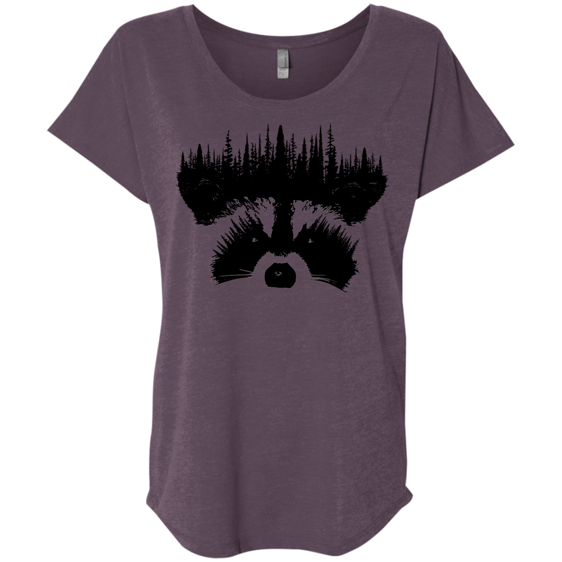 Raccoon Eyes Triblend Dolman Sleeve