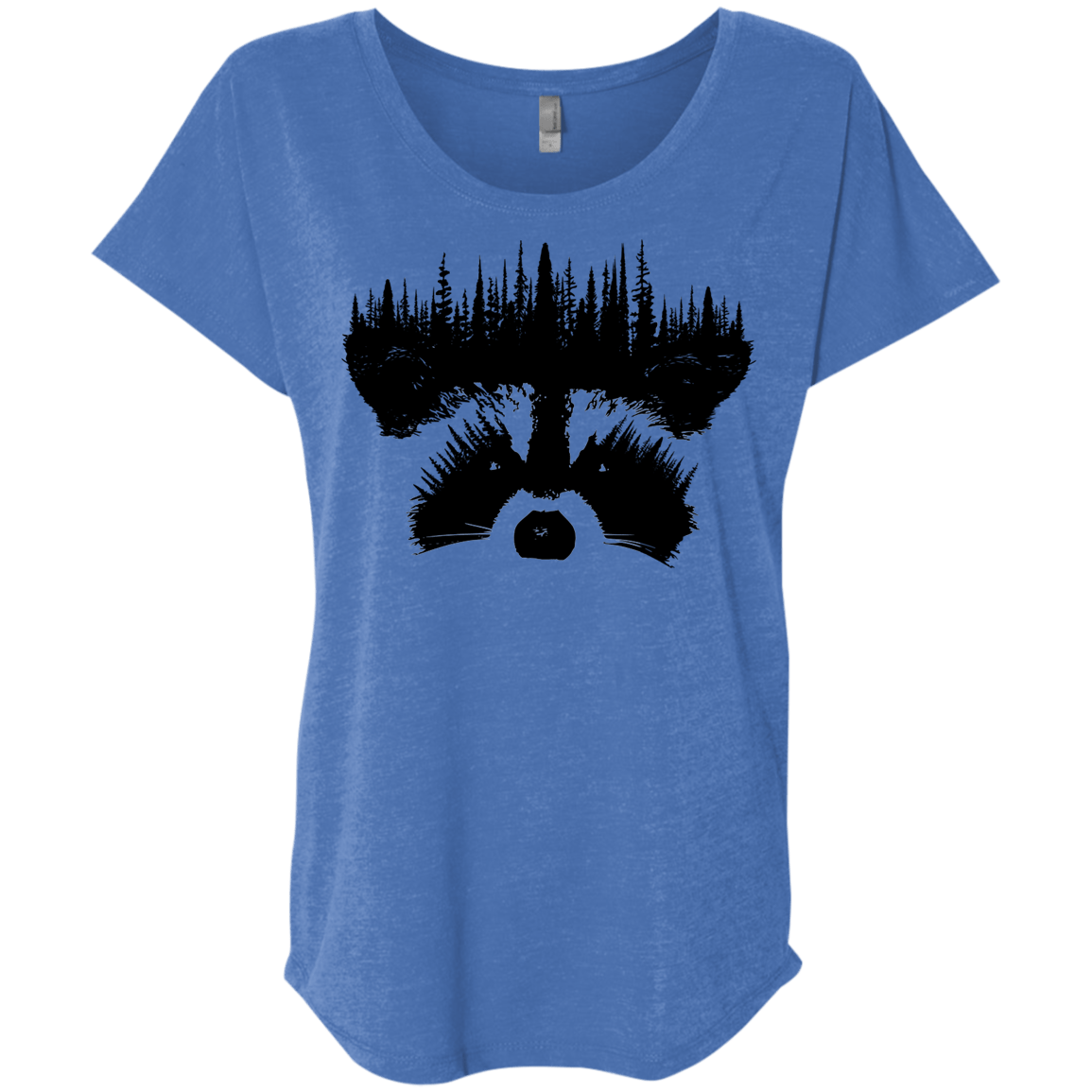 Raccoon Eyes Triblend Dolman Sleeve