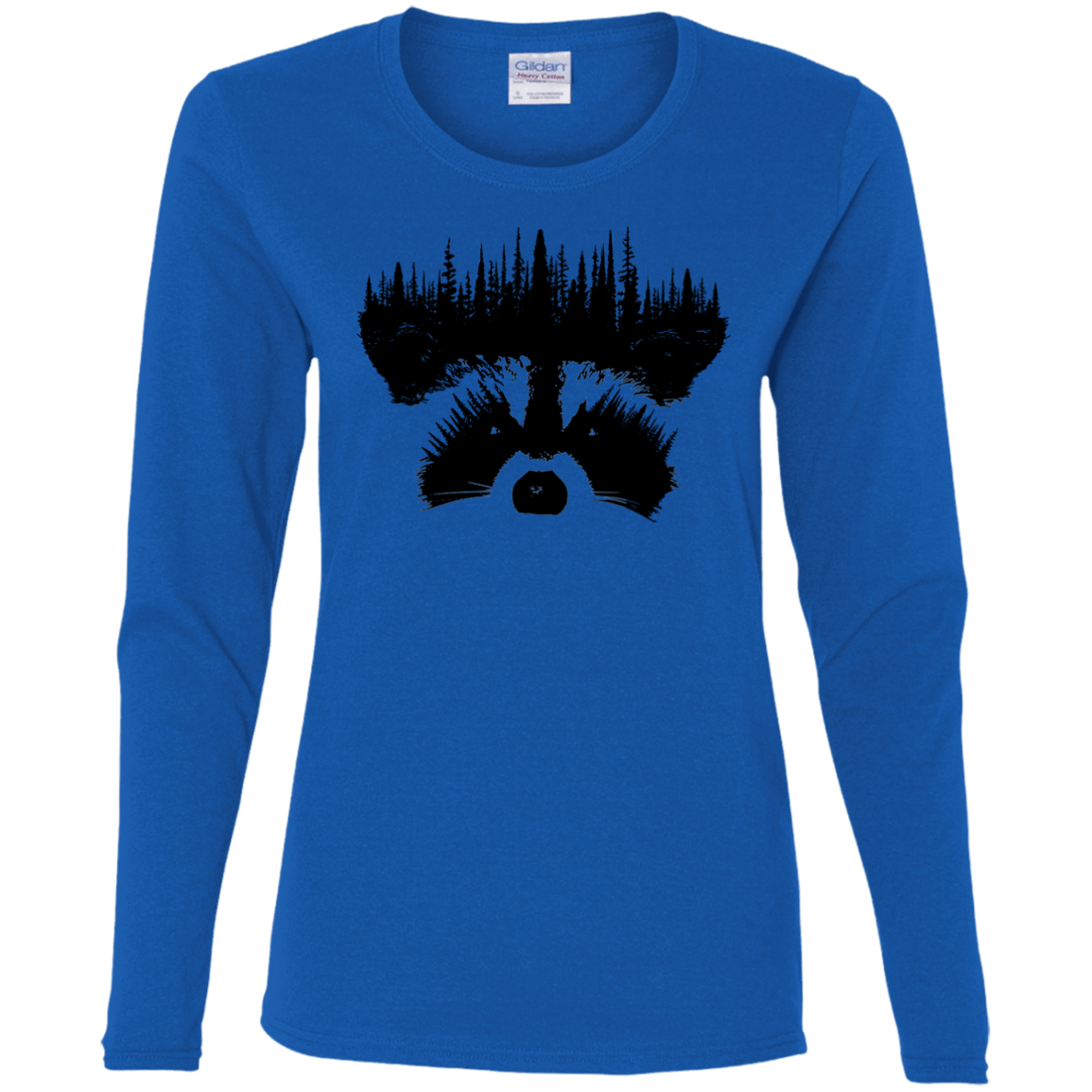 T-Shirts Royal / S Raccoon Eyes Women's Long Sleeve T-Shirt