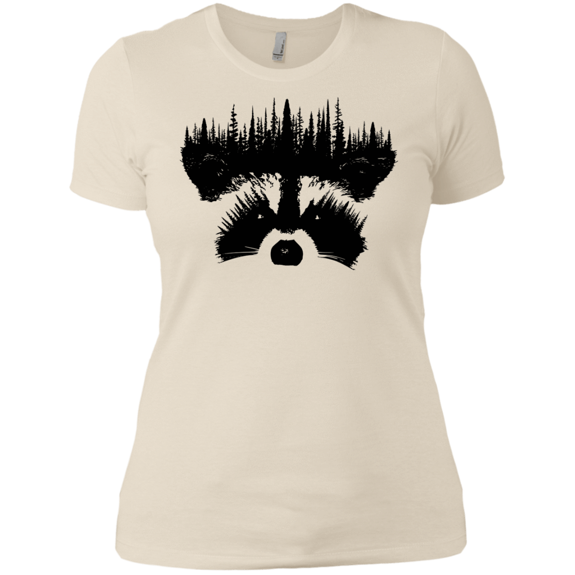 T-Shirts Ivory/ / X-Small Raccoon Eyes Women's Premium T-Shirt