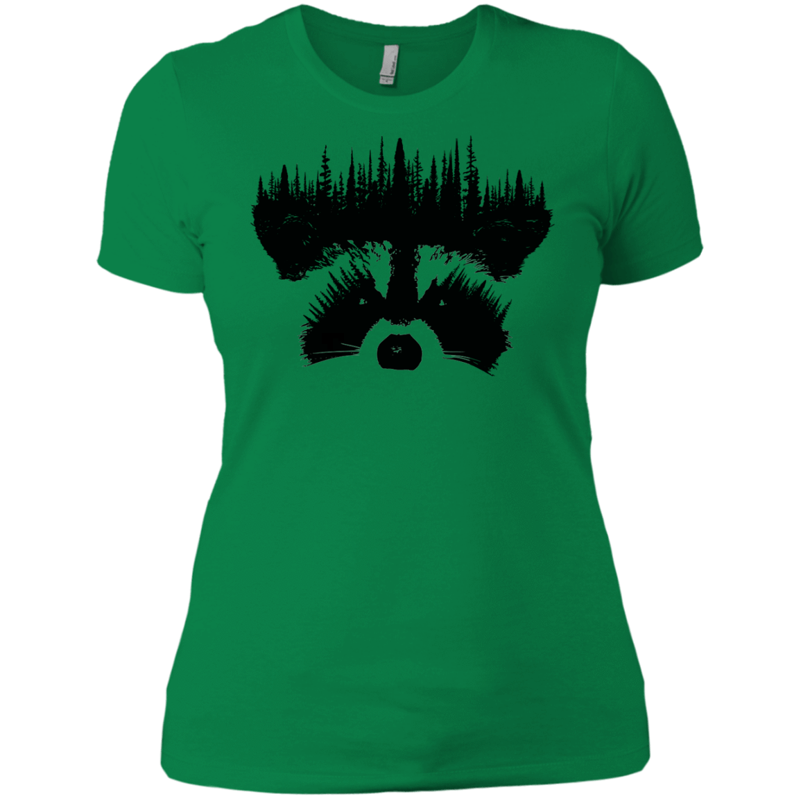 T-Shirts Kelly Green / X-Small Raccoon Eyes Women's Premium T-Shirt
