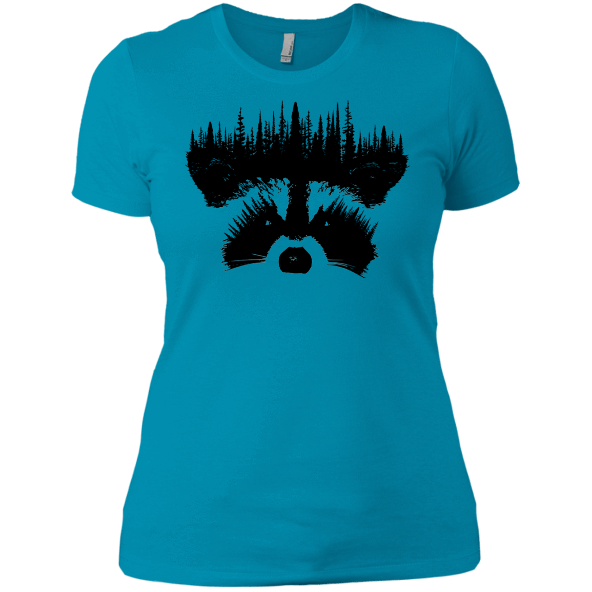 T-Shirts Turquoise / X-Small Raccoon Eyes Women's Premium T-Shirt