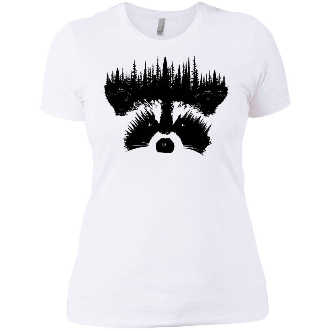 T-Shirts White / X-Small Raccoon Eyes Women's Premium T-Shirt