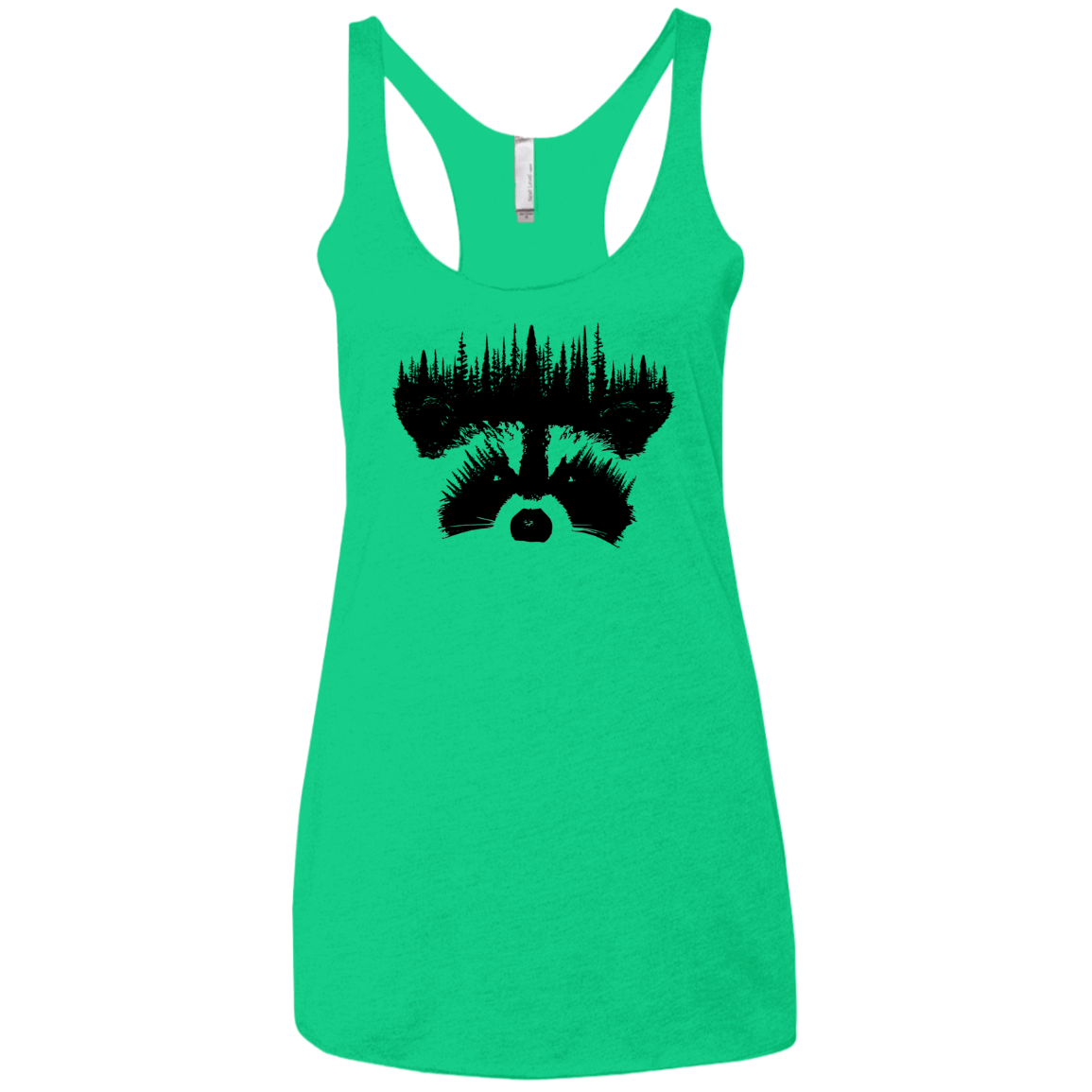 Raccoon Eyes Women's Triblend Racerback Tank
