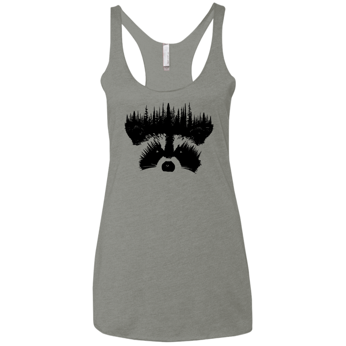 Raccoon Eyes Women's Triblend Racerback Tank